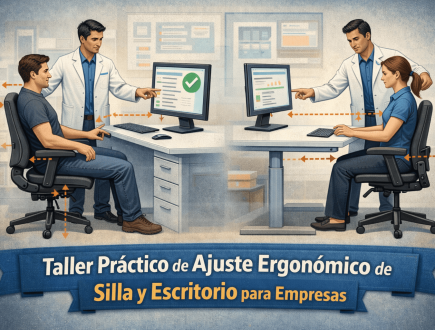 Ajuste ergonómico silla-escritorio