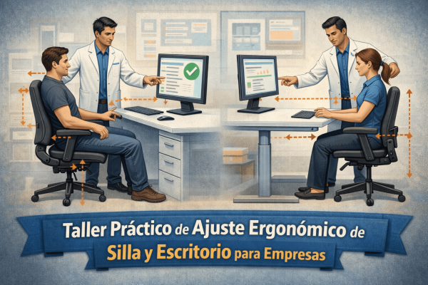 Ajuste ergonómico silla-escritorio