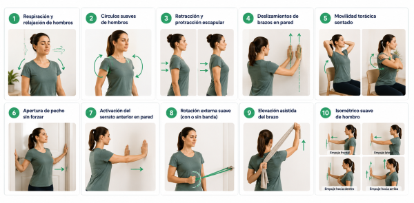 TOP 10 Mejores Ejercicios Para Dolor de Hombro en Casa | Lux Formación
